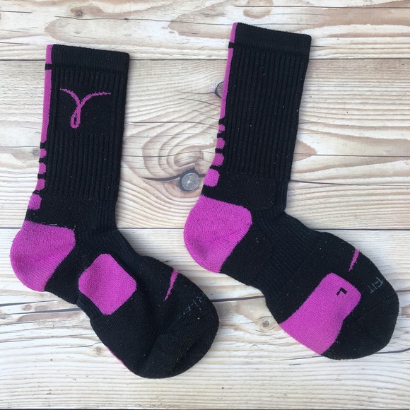 Nike Breast Cancer Awareness Basketball Crew Socks - Picture 2 of 3